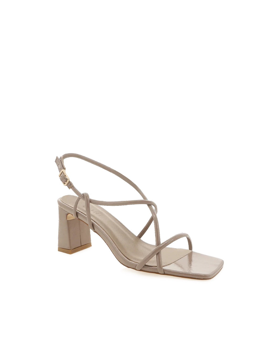 Iriana Taupe Crinkle Patent