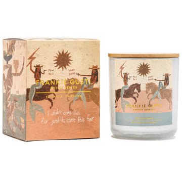 ARTIST SERIES CANDLE | RIDING TIDES | TAHNEE KELLAND - Sea salt mingled with zesty kaffir lime and bergamot, vibrant lemongrass, and softened with exotic saffron and warm amber.
Artwork by Tahnee Kelland
50hrs
100% pure soy wax
Lead free cotton wick
Cruelty free + vegan
Fragrance oil
Hand poured in the Yarra Valley | Melbourne