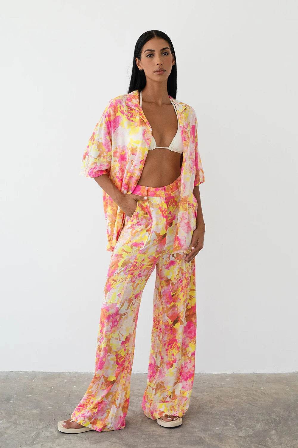 Camille Relaxed Shirt - Aurora Pink