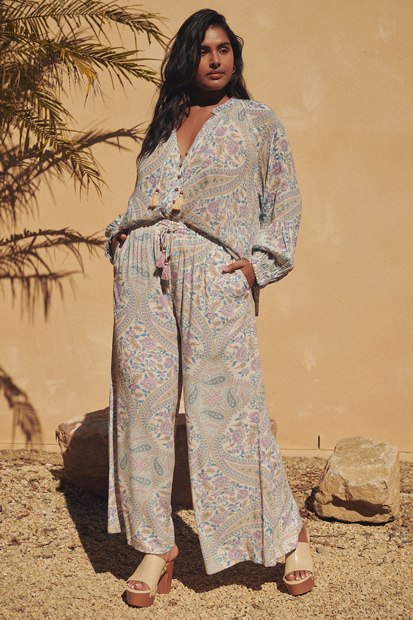 Belladonna Wide Leg Pant - Light Pastel