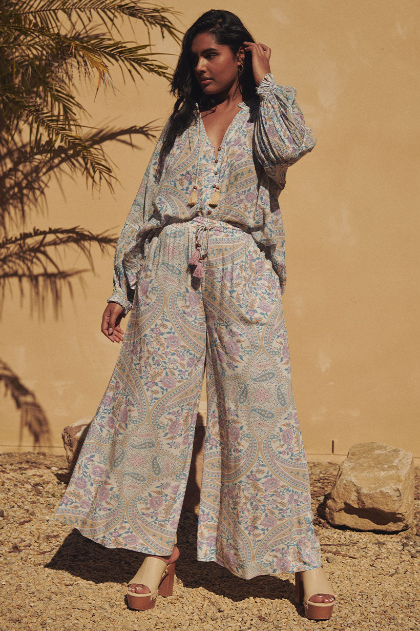 Belladonna Wide Leg Pant - Light Pastel