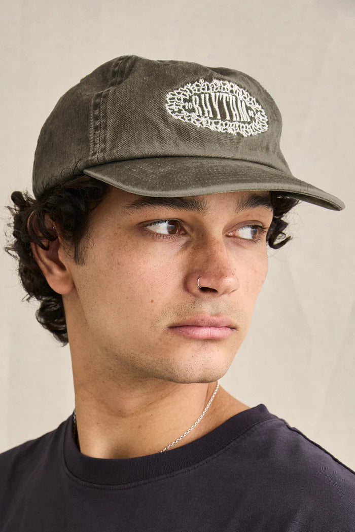 Breeze Cap Vintage Brown - A soft, lightweight cap with a low-profile shape. Made from pigment-dyed cotton twill with an adjustable brass slider and tonal embroidery.