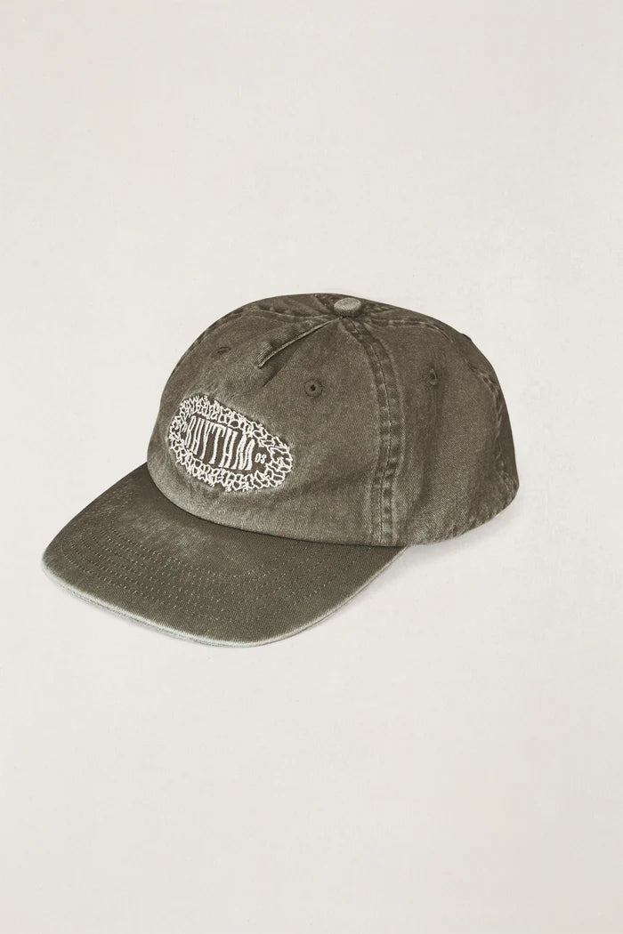 Breeze Cap Vintage Brown - A soft, lightweight cap with a low-profile shape. Made from pigment-dyed cotton twill with an adjustable brass slider and tonal embroidery.