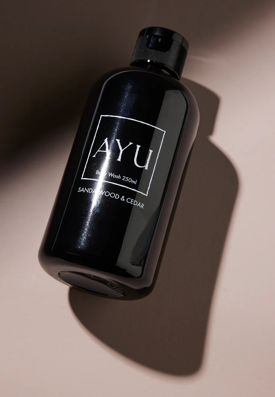 Ceremonial glow. Honour the sacred ritual of bathing with a grounding body wash formulated to purify with an earthy blend of rose, turmeric, agarwood oil, cedarwood oil and the holy sandalwood that is revered to fragrance the divine realms. Moisturising for dry skin. Each wash is steeped in a medicinal blend of Aloe Vera Leaf, Gotu Kola and Liquorice & Root extract.