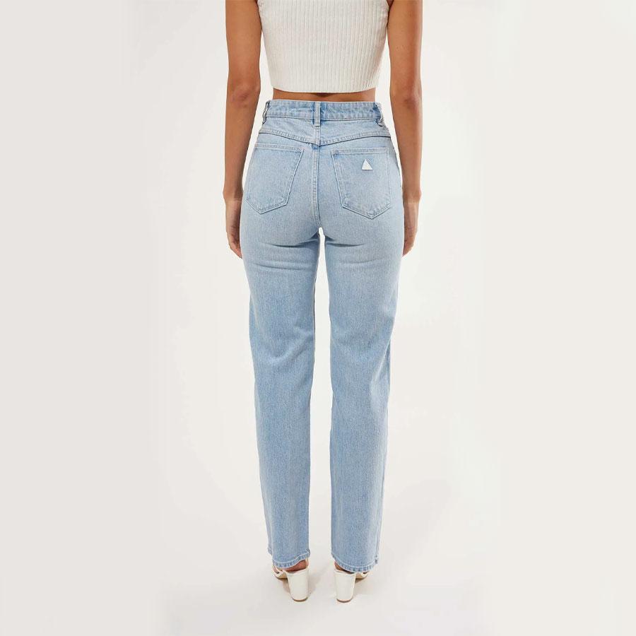 A classic ABRAND Jean. High waisted with straight leg in a light blue.