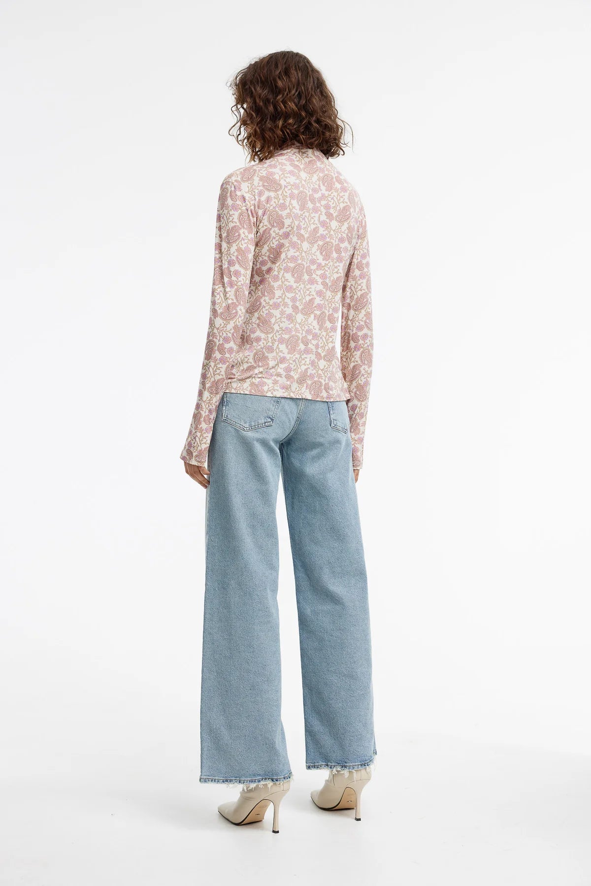 Camilla Top - Pink Paisley