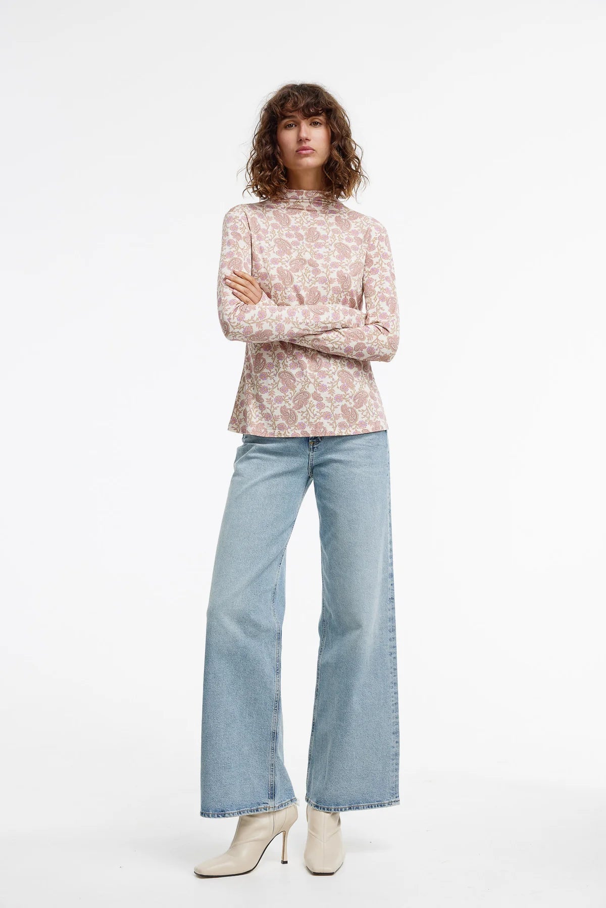 Camilla Top - Pink Paisley