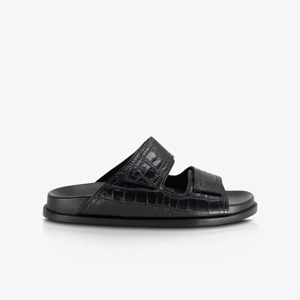 Shine Footbed - Black Croc