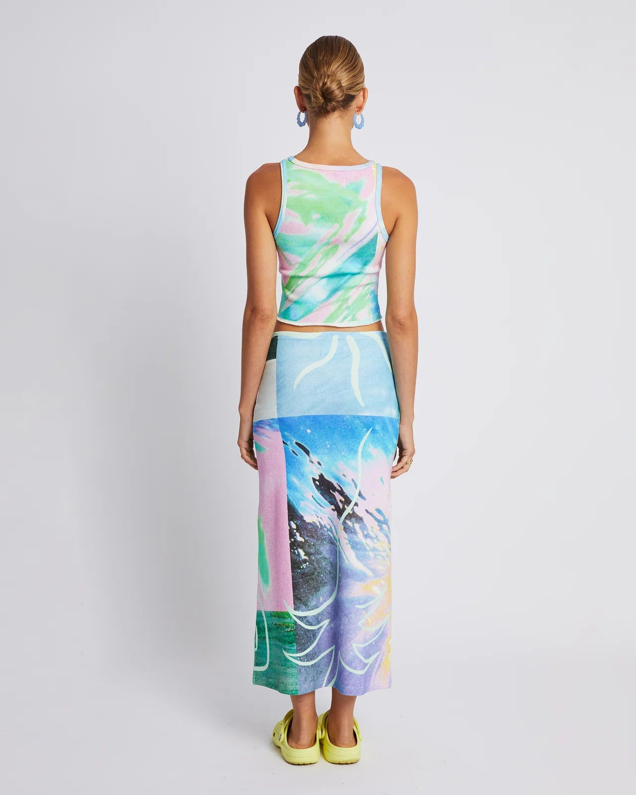 Cropped Racer Tank - Hypnotic