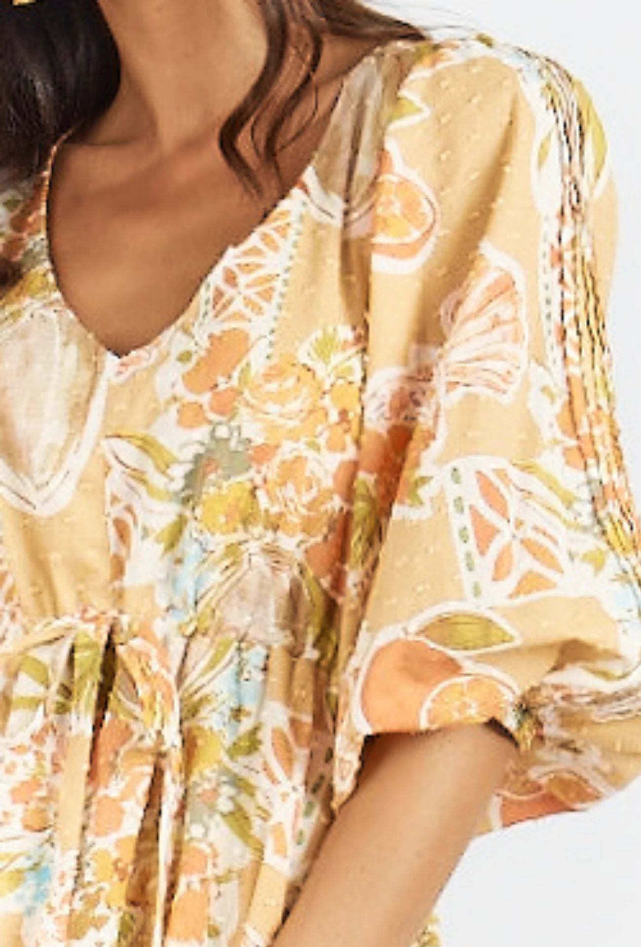 Cameo Maxi Dress - Tropical Print