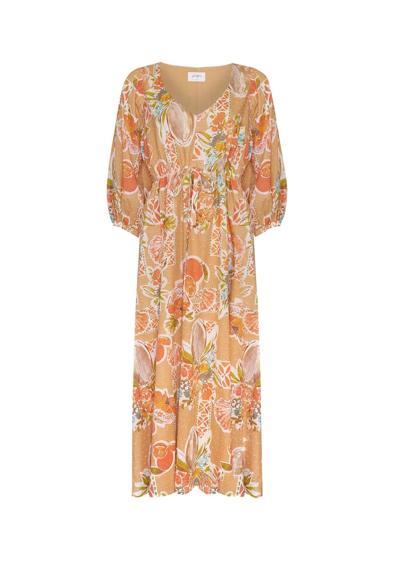 Cameo Maxi Dress - Tropical Print