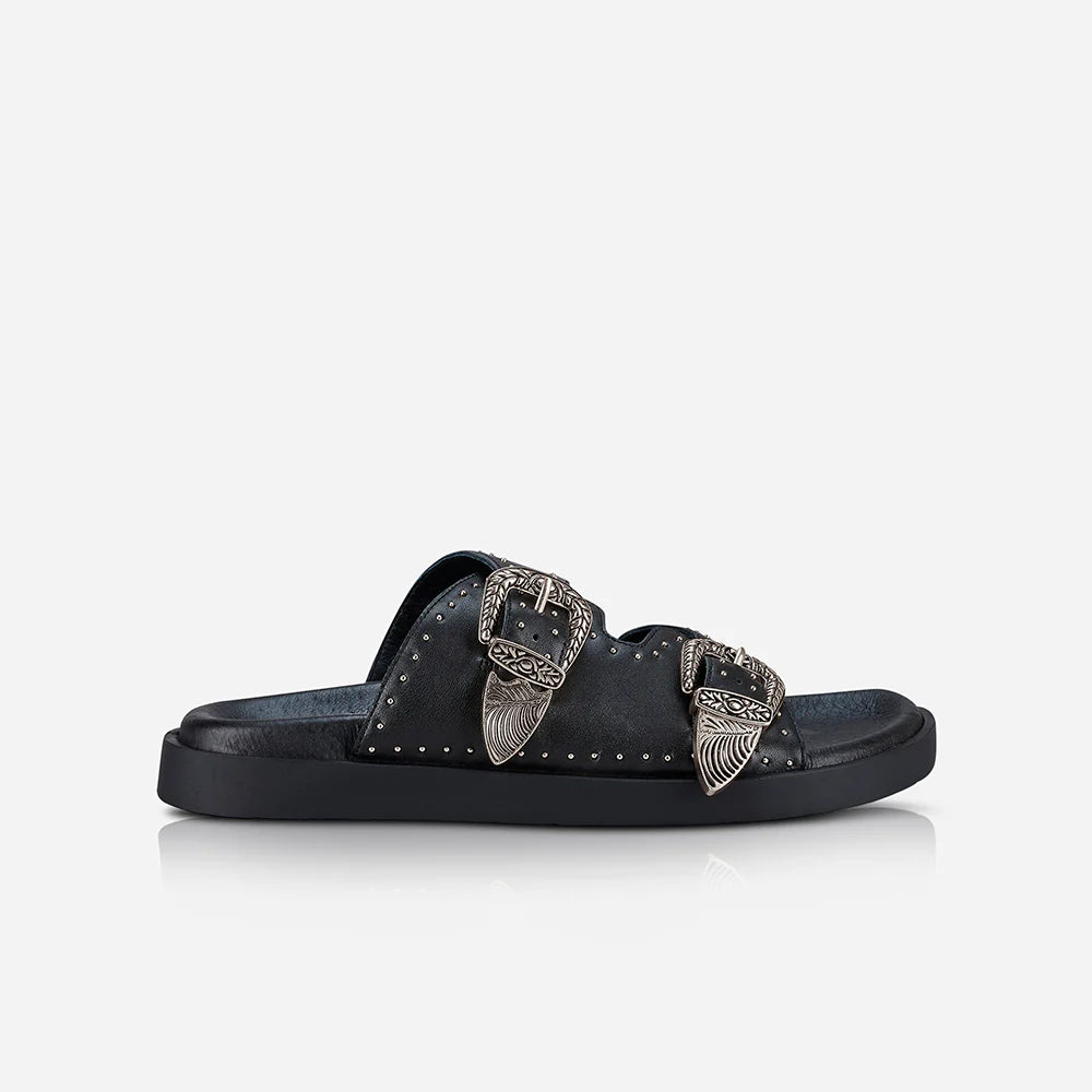 Eastwood Stud Footbed - Black/Silver
