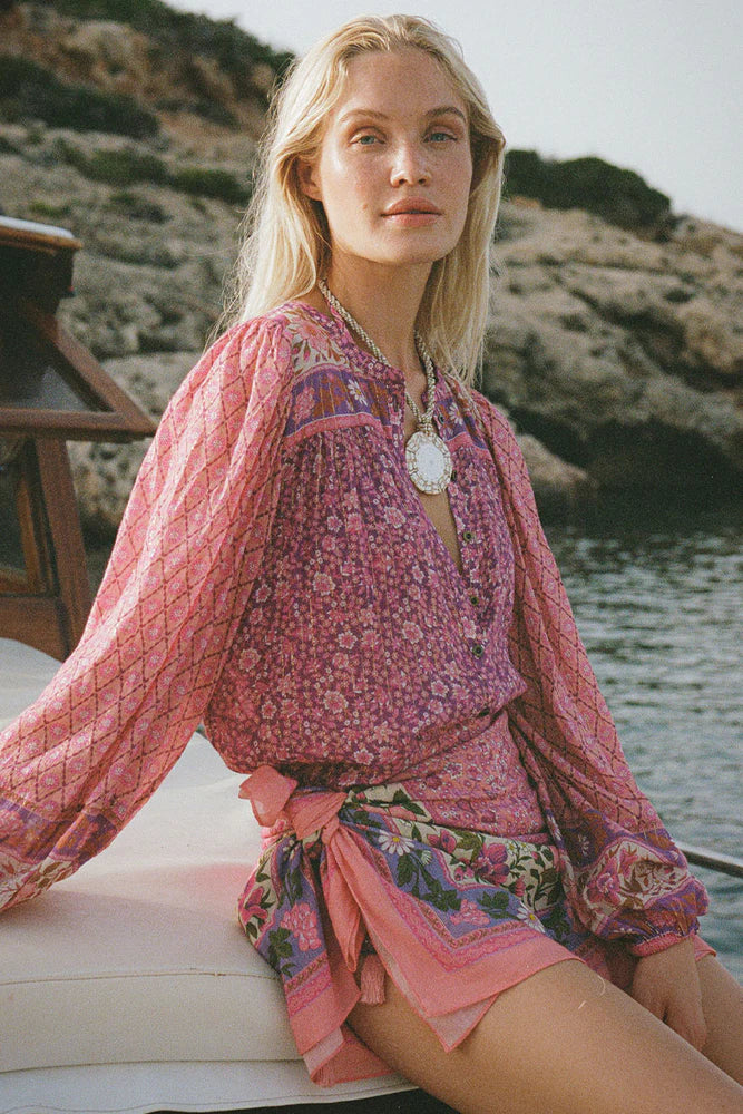 Sienna Blouse -Fuchsia