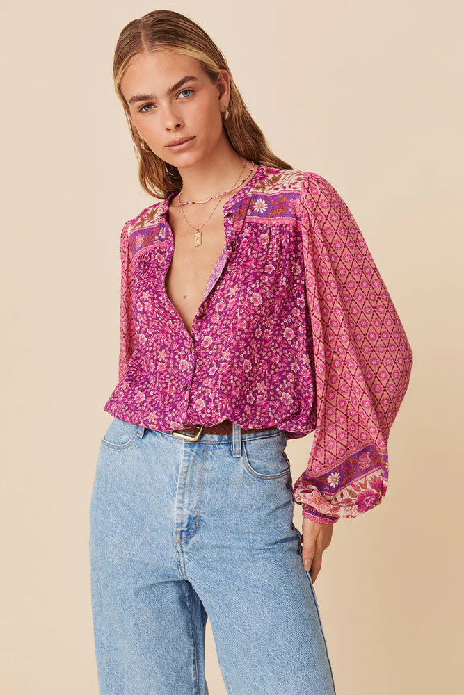 Sienna Blouse -Fuchsia