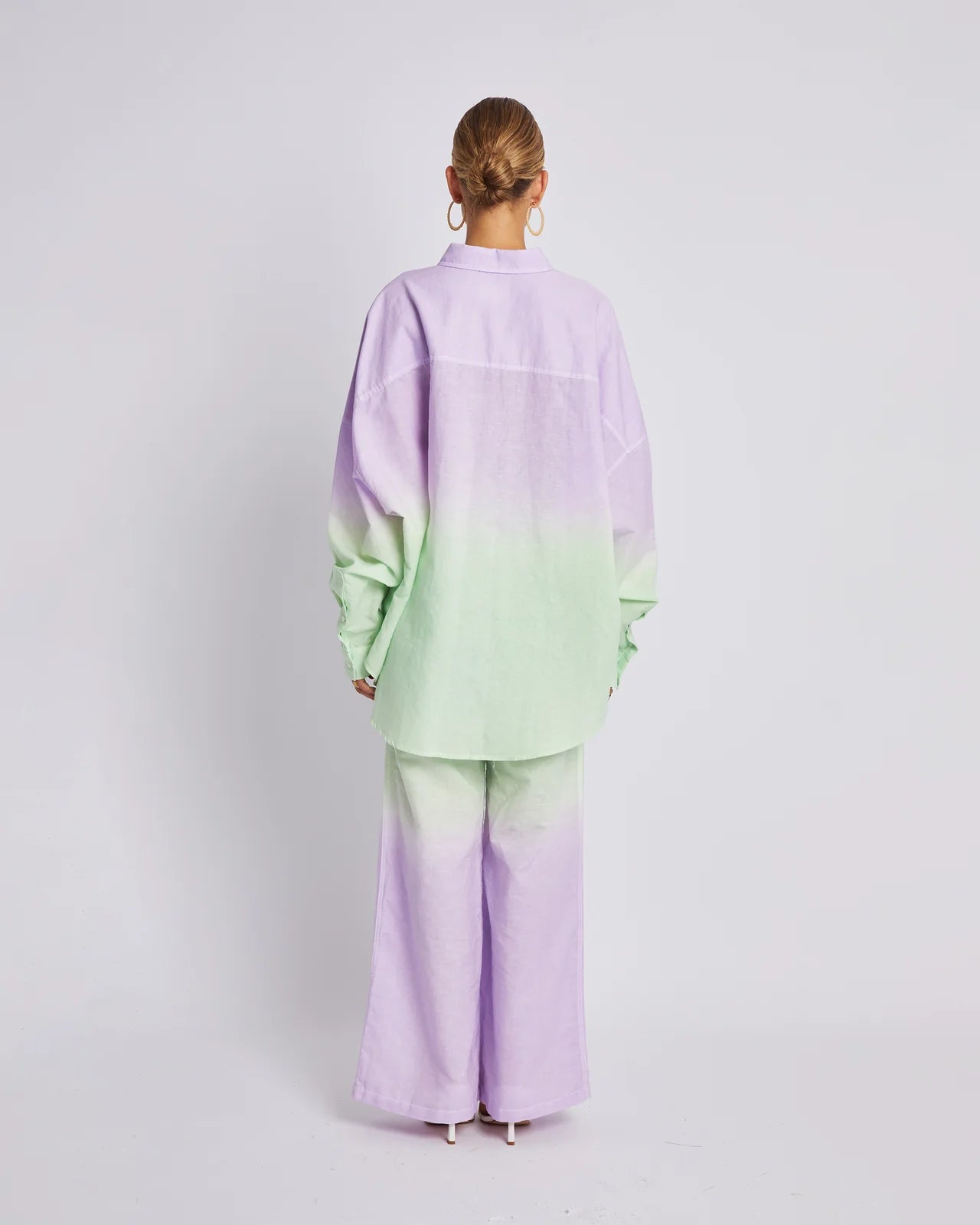 Long Sleeve Oversized Shirt - Fadey Lady