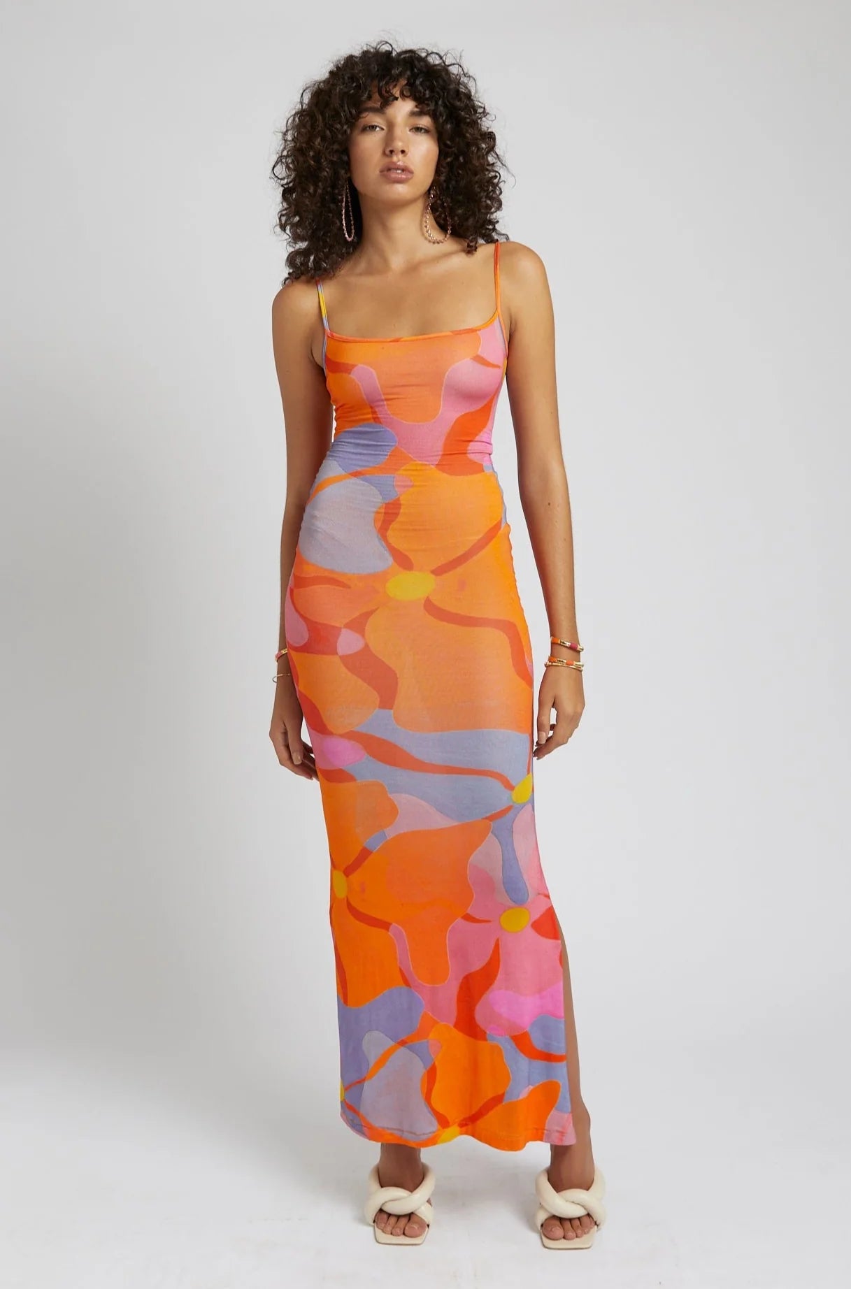 Vallis Maxi Dress - Melted Blooms