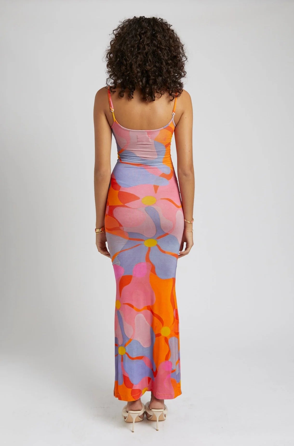 Vallis Maxi Dress - Melted Blooms