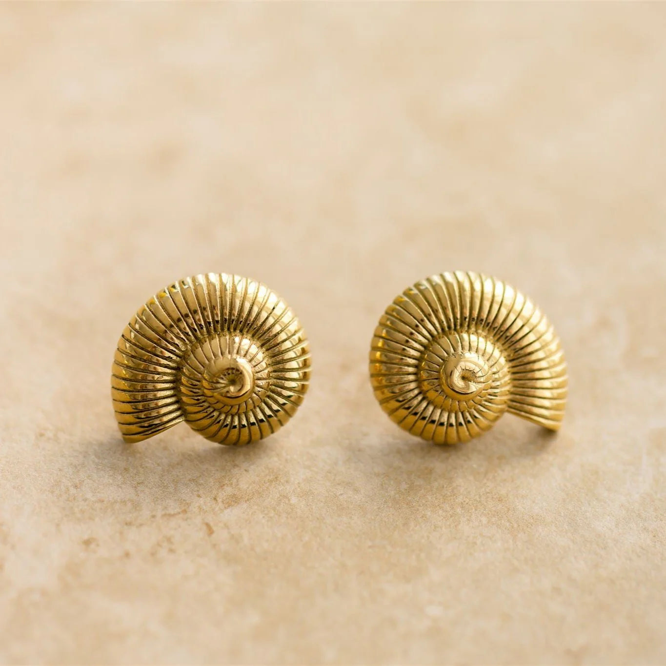 Ride the wave of fashion in our POSEIDON earrings! These shell-shaped beauties are not only trending, but also add a touch of fun to your every day look.
18Kt Gold Plated
Shell Shaped/Drop Earrings
Lead, Nickel & Tarnish Free
Hypoallergenic