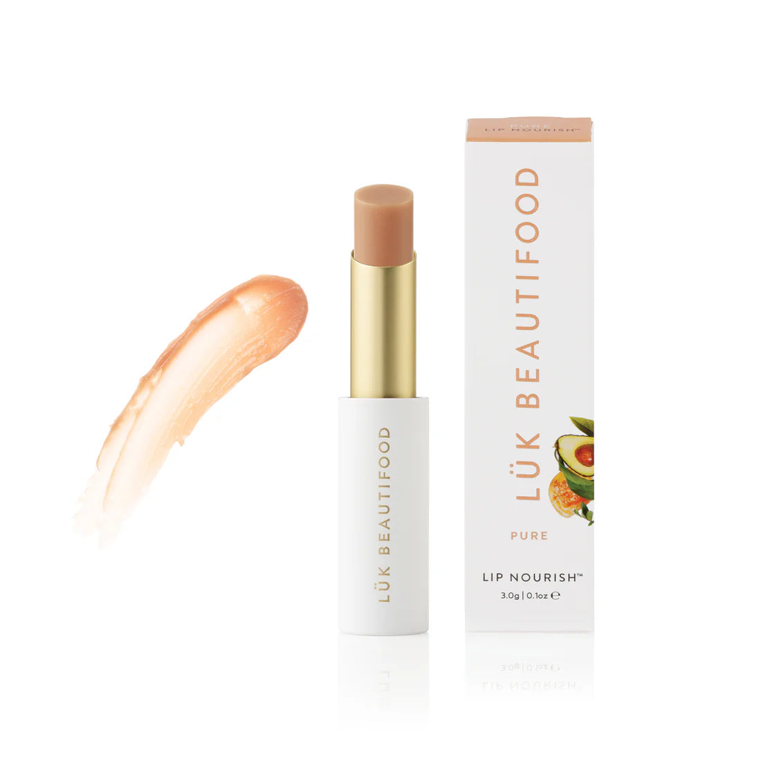 A clear and colour-free nourishment stick for 24/7 moisture, day and night. Kiss dry lips goodbye with this ultra conditioning, restorative hydration miracle. Pure is the colour free version of all Lip Nourish™ and a bedside favourite to use on lips, cuticles and dry skin.