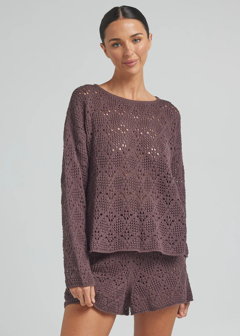 Introducing our Messina Long Sleeve Knit Top. Crafted in a soft 100% cotton yarn, this style is the perfect transeasonal piece. Wear it back with the matching Messina shorts or pair with vintage denim to weave into your everyday wardrobe.