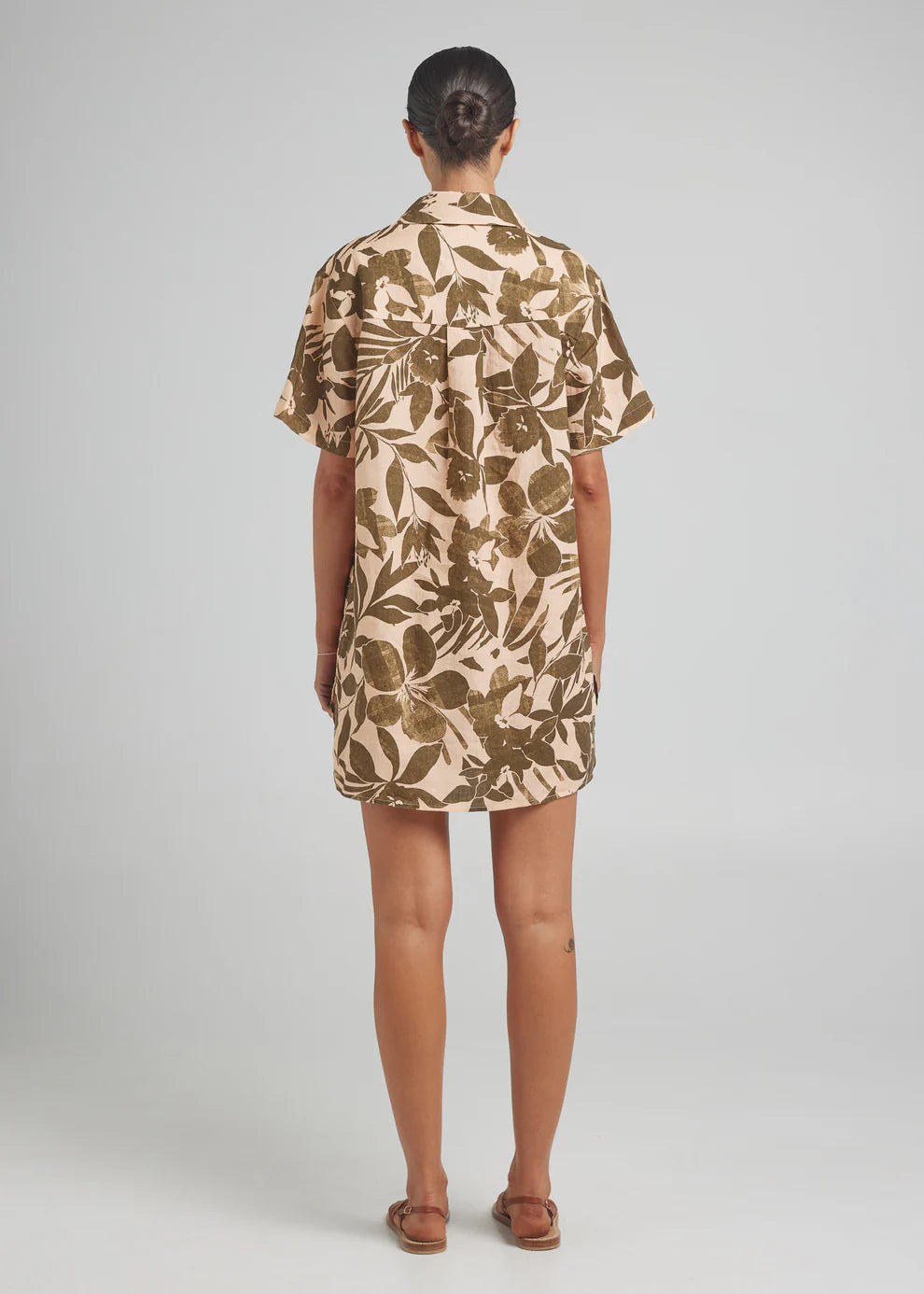 The most perfect beach to bar dress! Our NEW Shirt Dress silhouette is equals part casual and elevated. Crafted in 100% Linen, you'll be living in this style from sunrise to sunset, all summer long.