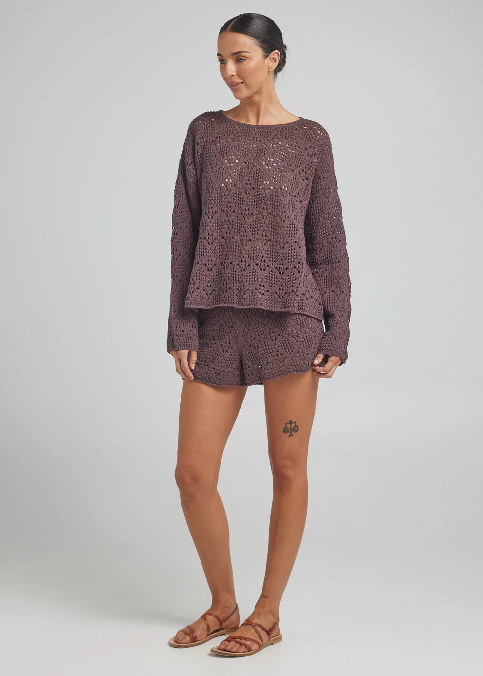Introducing our Messina Long Sleeve Knit Top. Crafted in a soft 100% cotton yarn, this style is the perfect transeasonal piece. Wear it back with the matching Messina shorts or pair with vintage denim to weave into your everyday wardrobe.