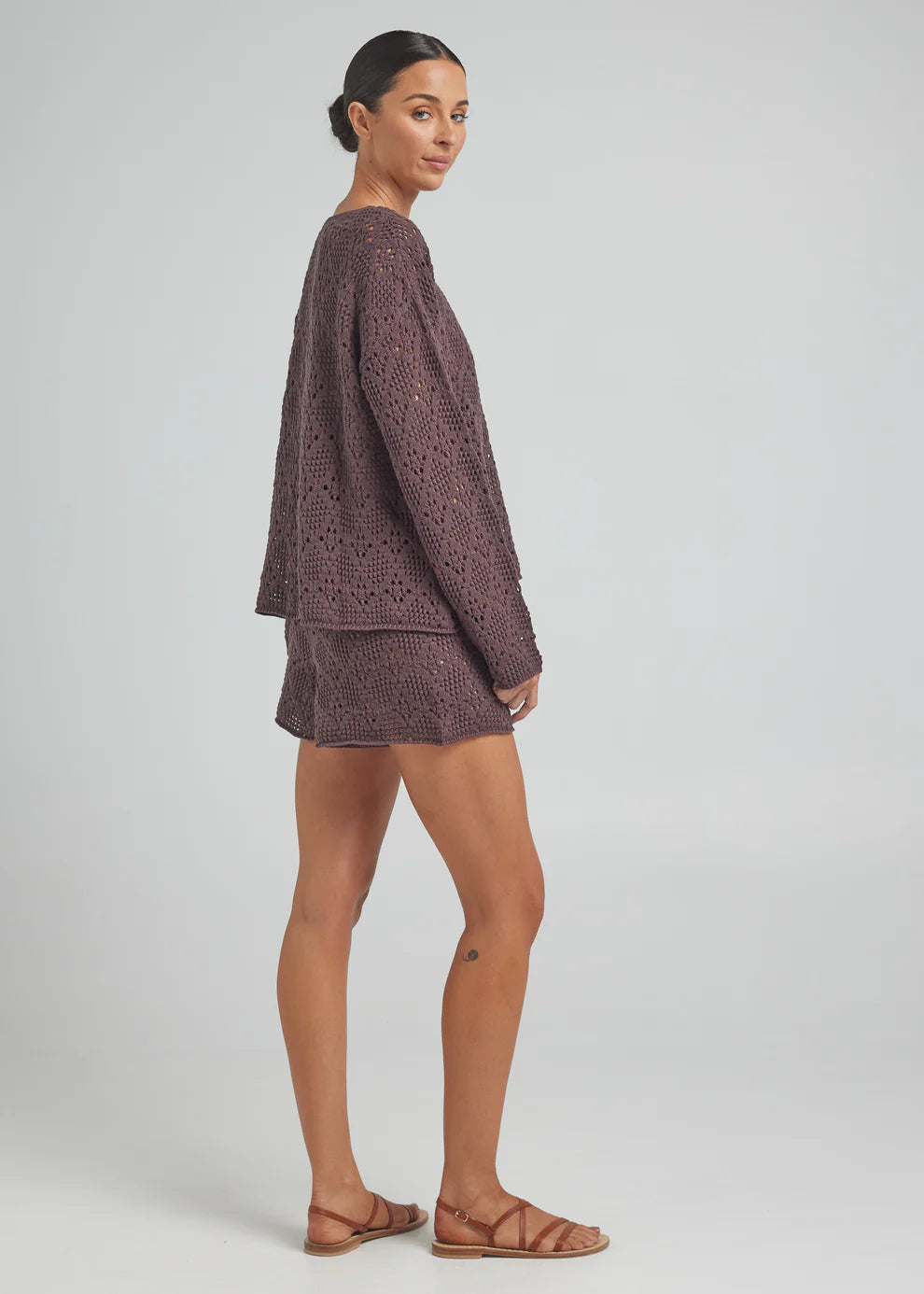 Introducing our Messina Long Sleeve Knit Top. Crafted in a soft 100% cotton yarn, this style is the perfect transeasonal piece. Wear it back with the matching Messina shorts or pair with vintage denim to weave into your everyday wardrobe.