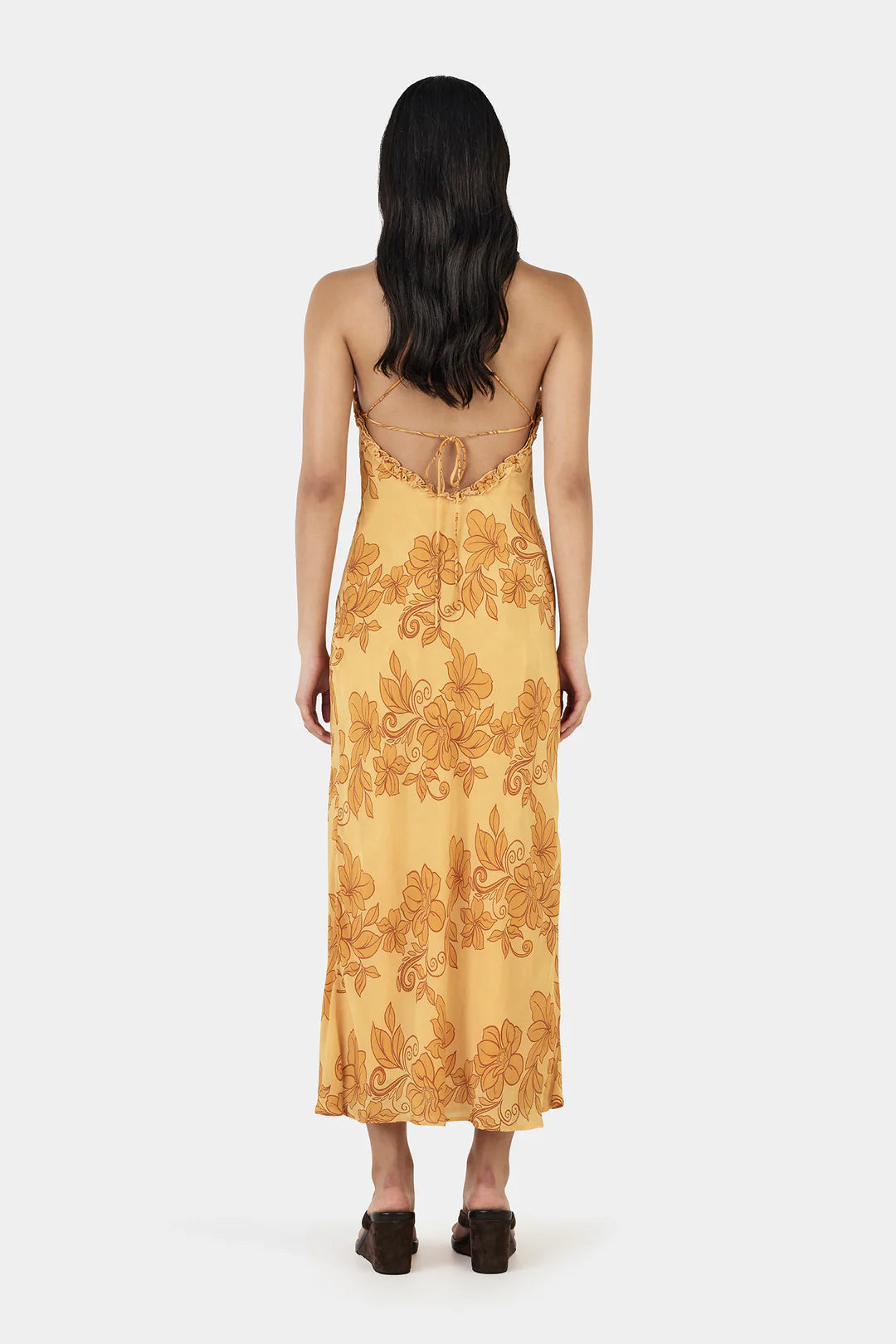 SAMANTHA MIDI DRESS-ROLLING WAVES MANGO