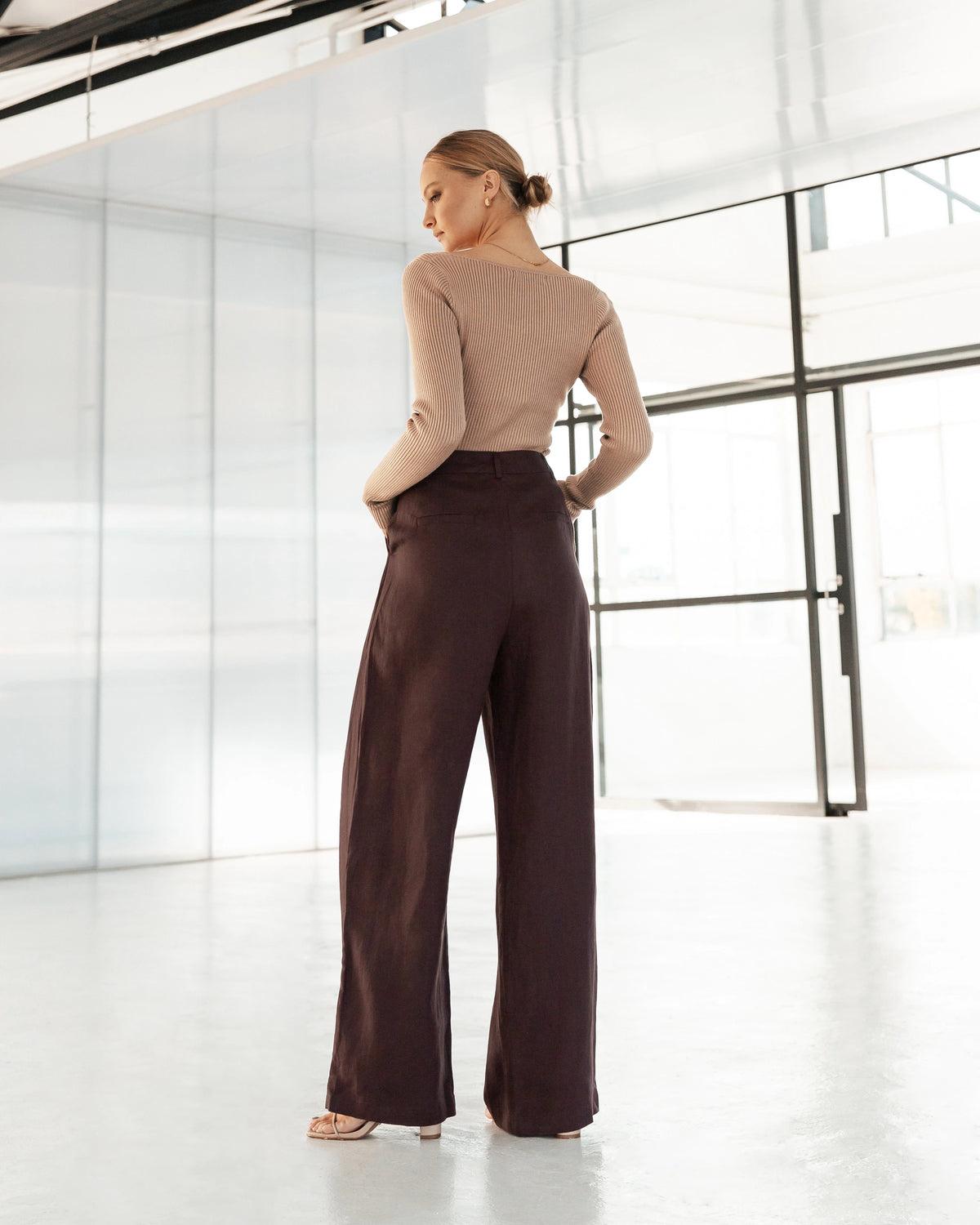 Effortless flow. Elevated comfort.
The Castaway Pants are designed with a high-rise waist and a wide-leg silhouette, offering a relaxed yet refined fit. Crafted from lightweight, breathable fabric, they drape beautifully for all-day ease. Perfectly tailored with side pockets and a flattering length, these pants transition seamlessly from casual days to polished evenings.