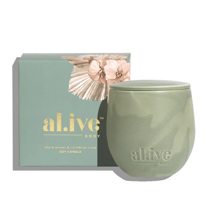 Blackcurrant & Caribean Wood Soy Candle