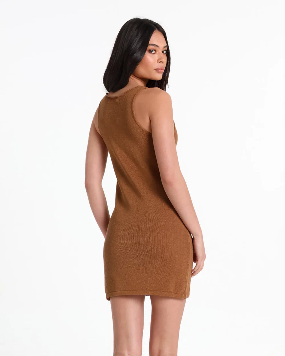Introducing the simple and easy-to-wear Raya Knit Mini Dress by Lost In Lunar. The ultimate summer essential—perfect for effortlessly throwing over your bathers for a day at the beach or poolside.
