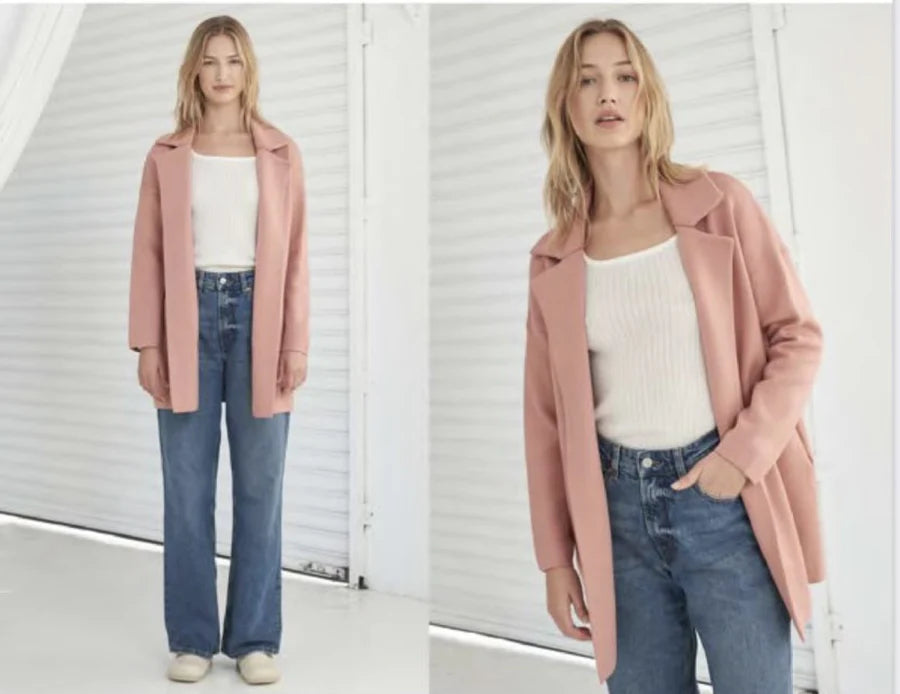Zuzu Coatigan Dusty Pink