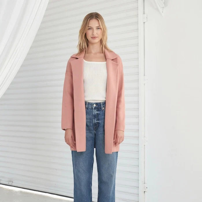 Zuzu Coatigan Dusty Pink