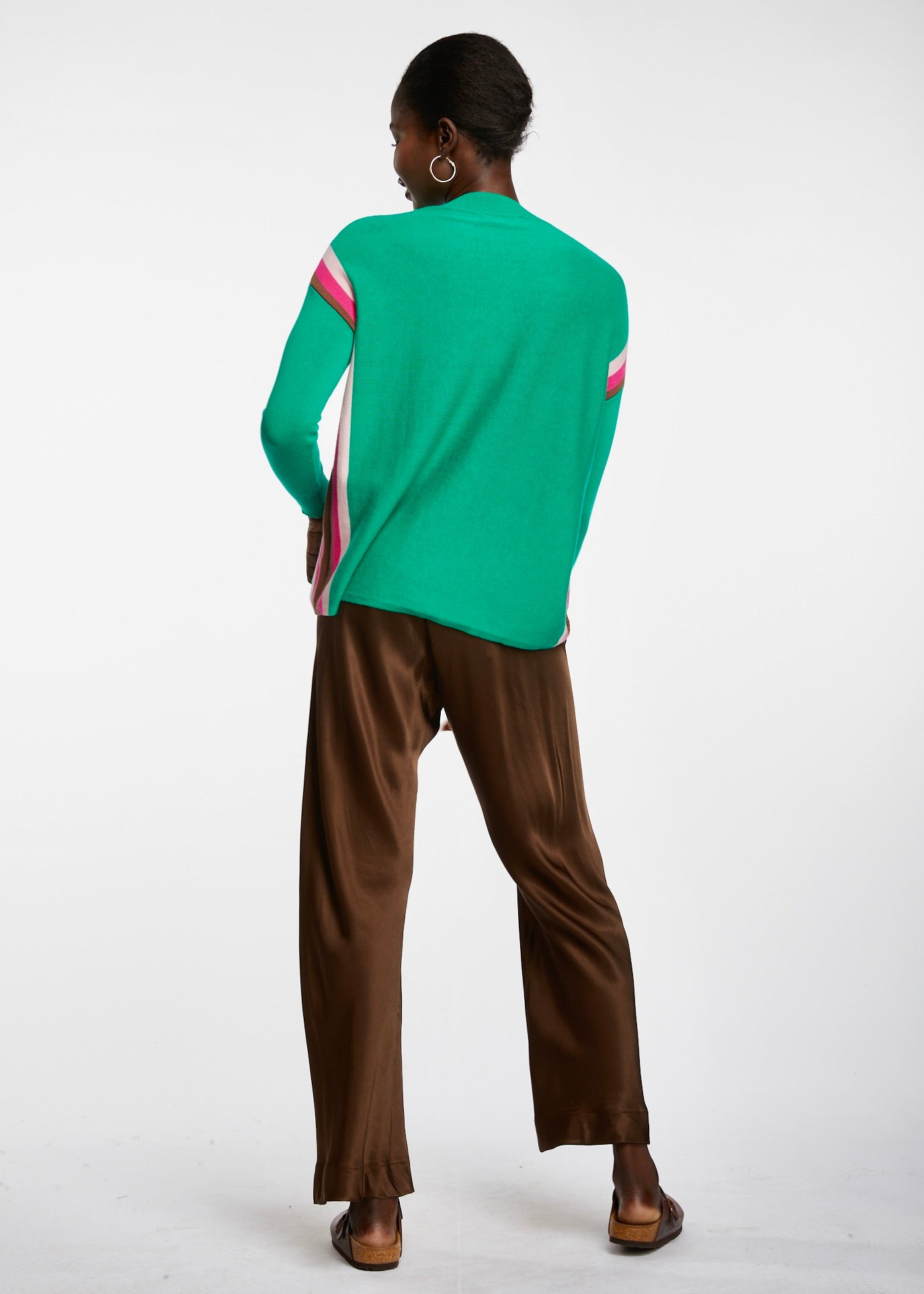 Side Stripe Jumper Emerald