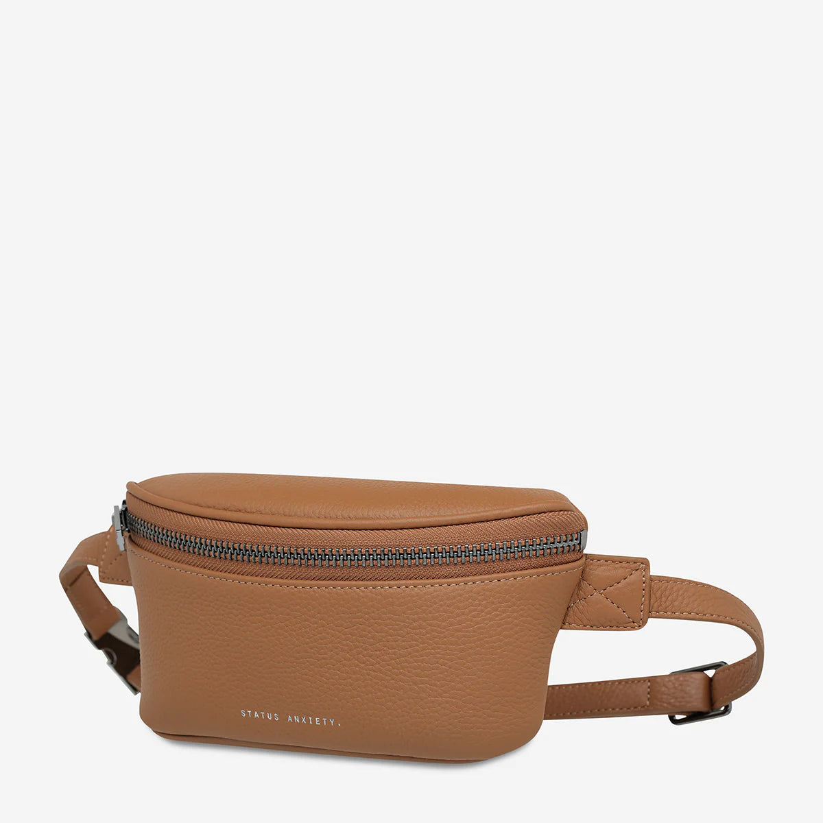 There's no denying the humble bum bag has a shady past...but times are a-changing. Featuring a wide opening main zip compartment, gunmetal hardware and secret stash back zip pocket.