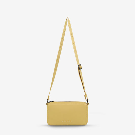 A state of delirium can be brought on by many things, and it usually comes on fast. With its branded web strap and compact structured shape, 'Delirium' is made for making tracks no matter what state of mind you find yourself in.
Soft shrunken pebble leather
Custom Status Anxiety lining
Back slider pocket
Internal zipper pocket, and open pouch pockets
Zipper close
Comes in a Status Anxiety soft material drawstring bag