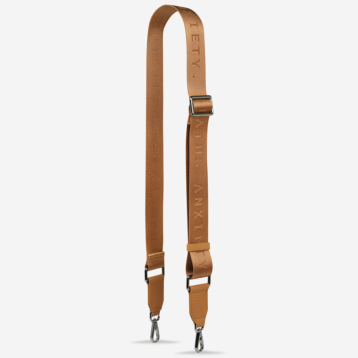 Arguably the most important part of a bag, the strap is responsible for keeping it attached to your body but can also change the whole look of your bag. Now sold separately, you can interchange many of our straps to different bag styles across our range.
Nylon webbing with soft shrunken pebble leather and gunmetal hardware