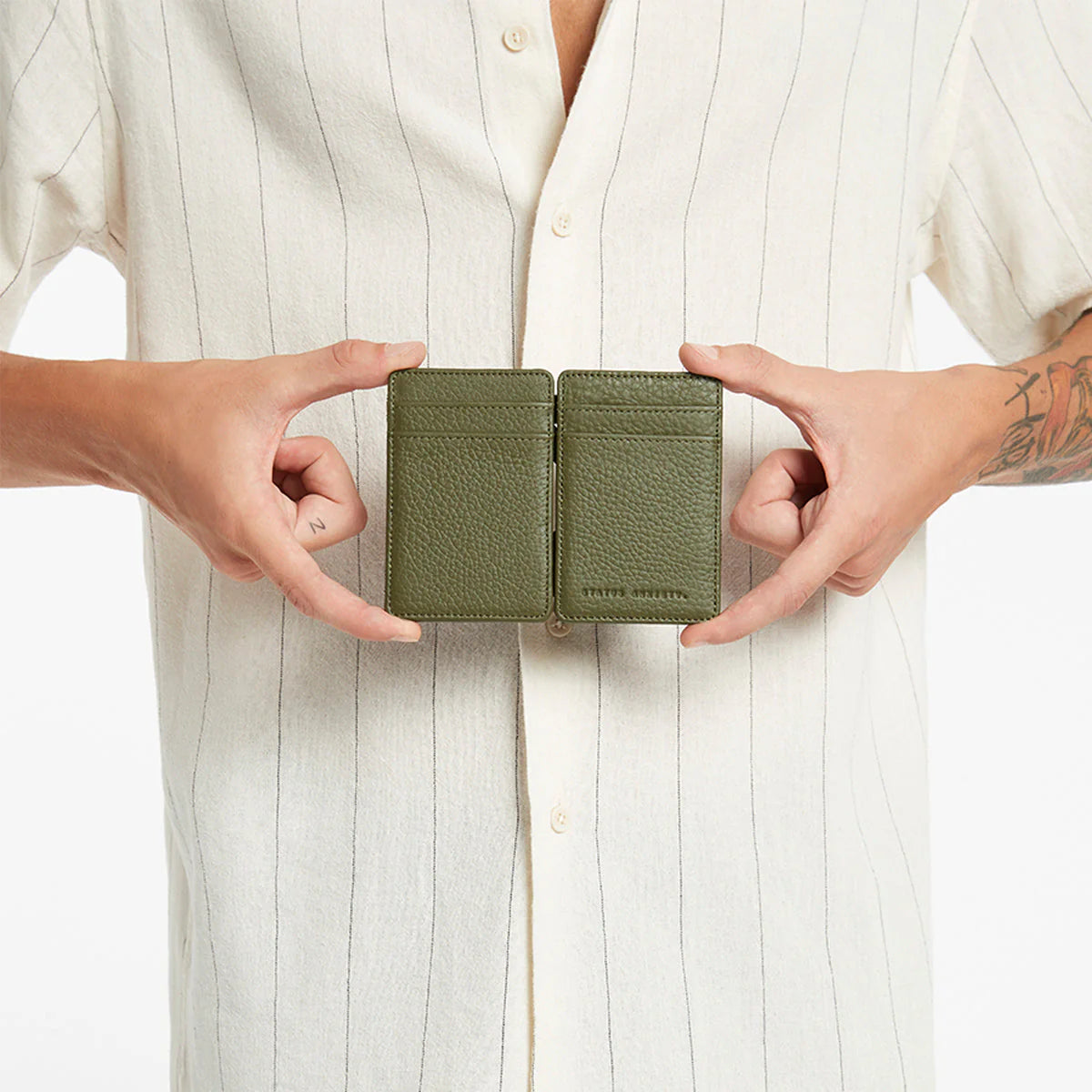 One sure fire way of doubling your money is to fold it over once and put it back in your pocket - making the Flip wallets a smart little investment. Made from soft cowhide leather, and all stitched card seams - making them last twice as long {anecdotal evidence only}.