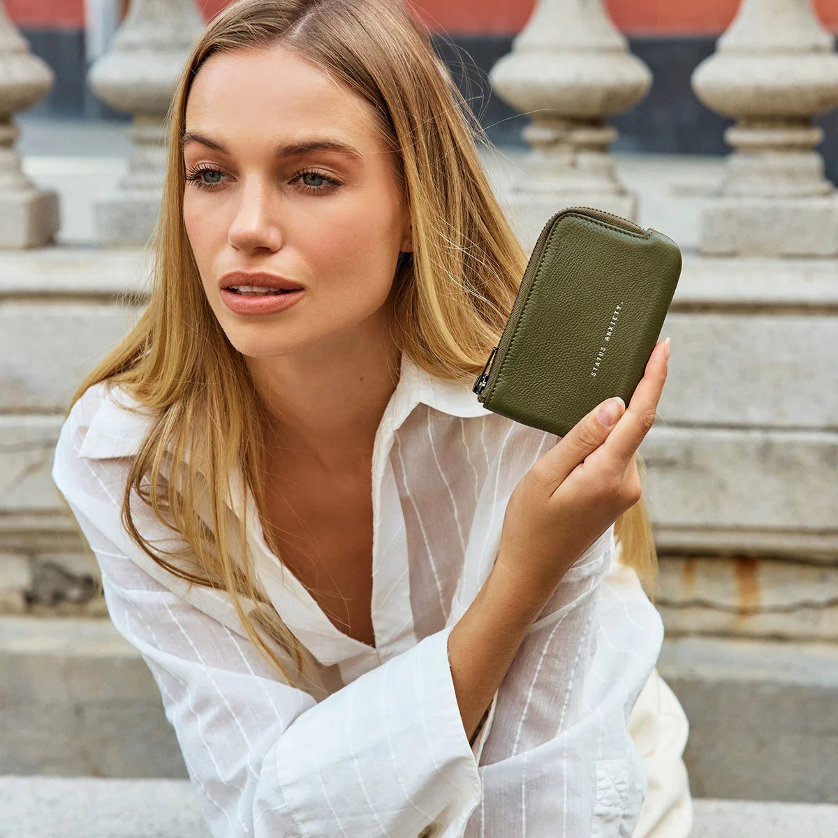 Sorry, it's no longer a thing... carrying a large wallet full of plastic cards, paper receipts and frequent sippers rewards cards. For those still there, this 'Left Behind' pouch could be your smooth transition into this century, with just enough space for a few important cards on the outside and some emergency cash, keys, and lip gloss (in case you see your ex on your morning walk) on the inside.