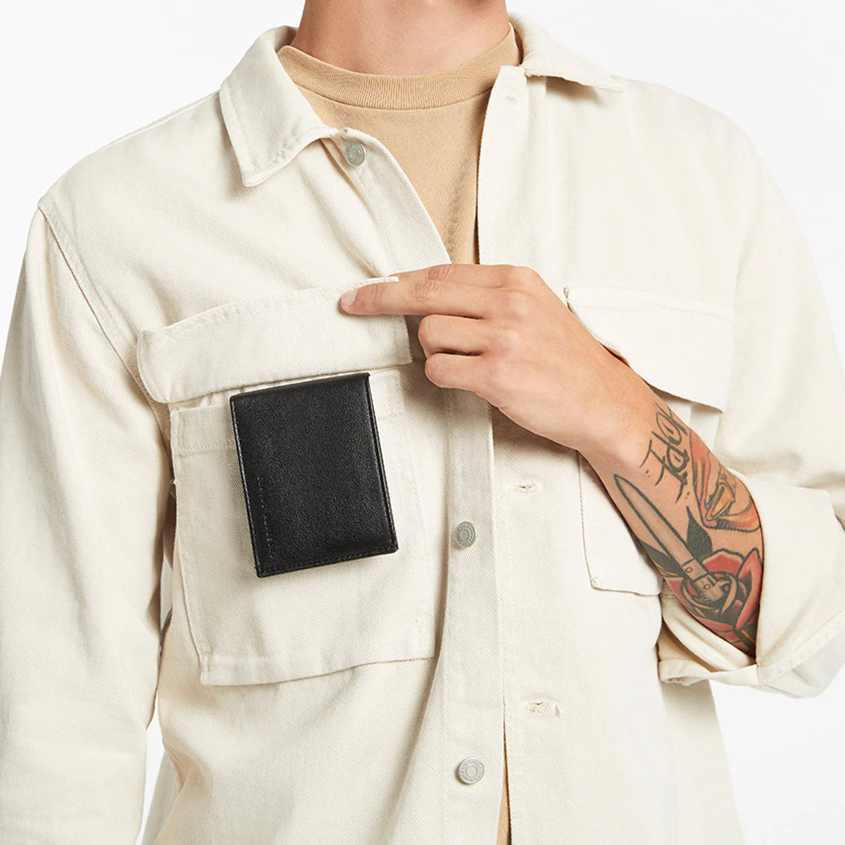 Noah is the quiet achiever of the mens wallet pack. Made of insanely soft leather this medium sized tri-fold wallet has all your bases covered.