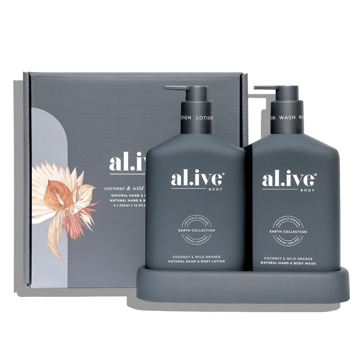 Body Wash & Lotion Duo + Tray - Coconut & Wild Orange