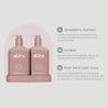 The al.ive body Raspberry Blossom & Juniper Hand & Body Wash/Lotion Duo contains a luxurious blend of naturally derived ingredients, fortified with essential oils and native botanical extracts.