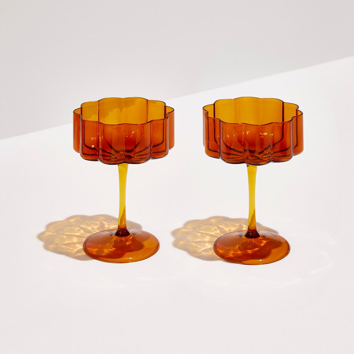 Two x Wave - Coupe Glasses