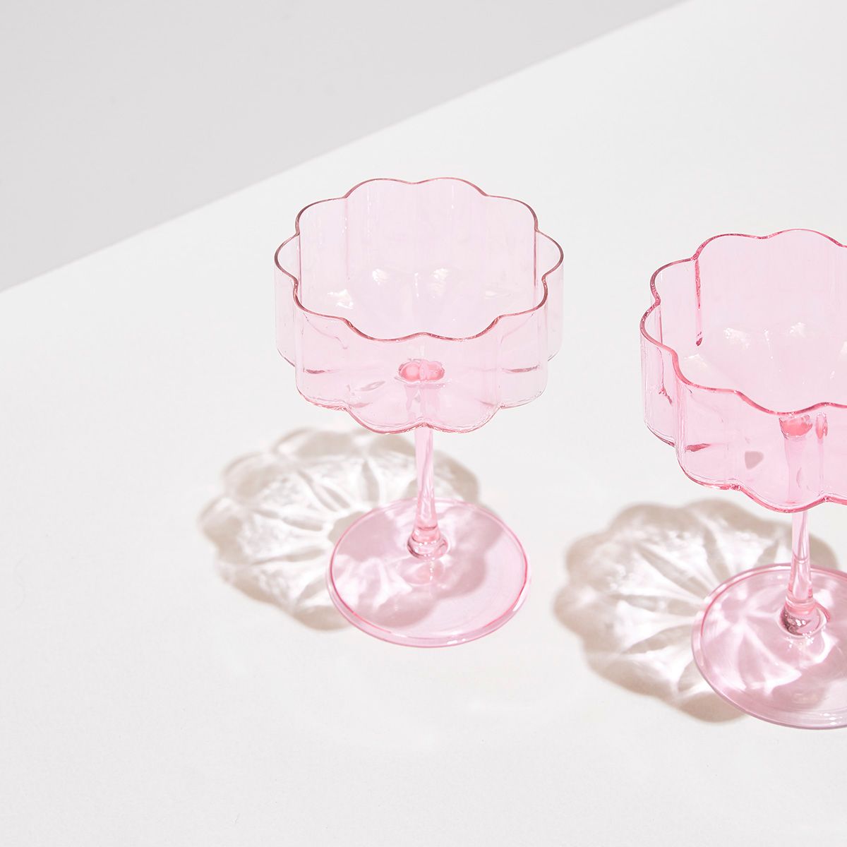 Two x Wave - Coupe Glasses