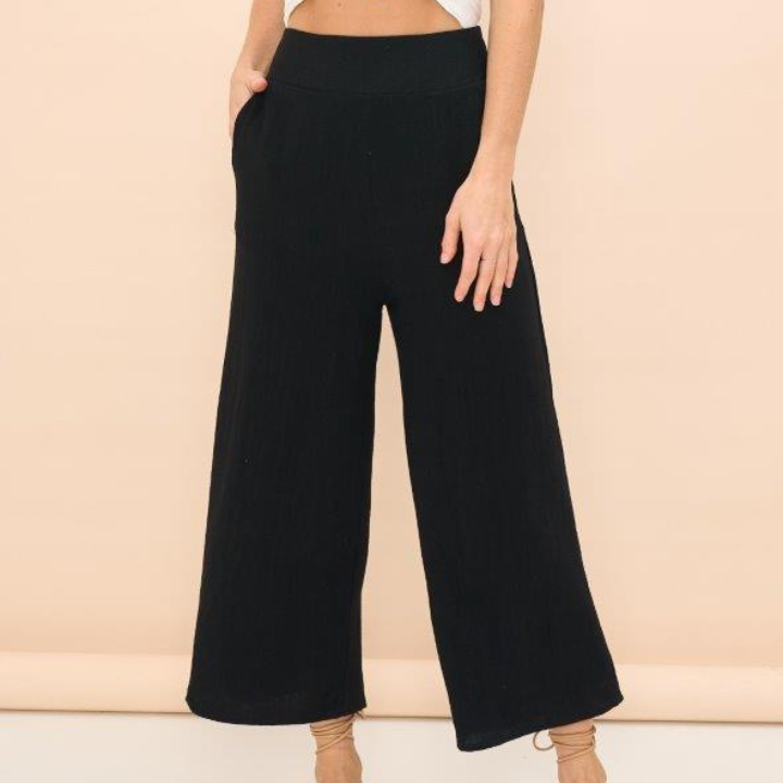 Iris Maxi Pants in Black