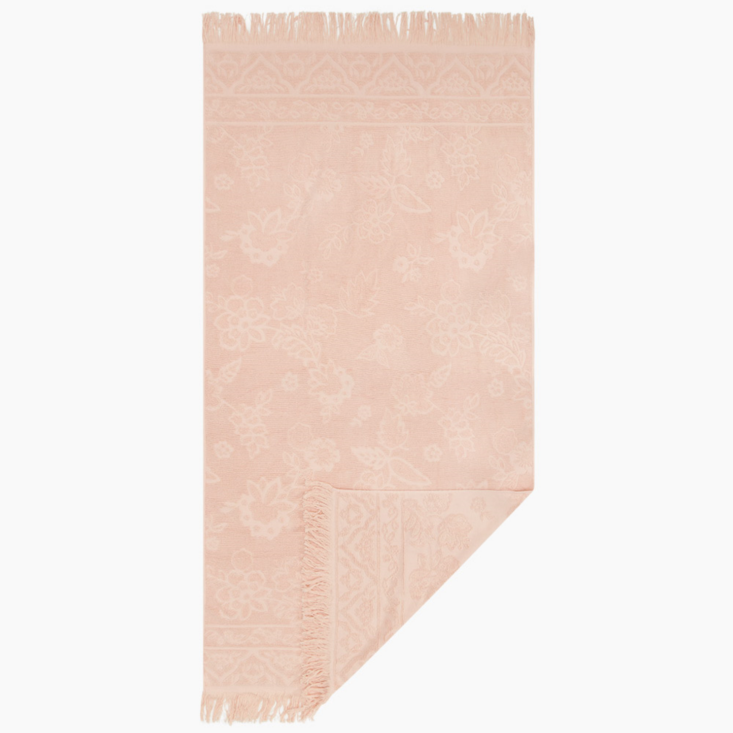 Isla In Bloom Lucia Peach Beach Towel folded