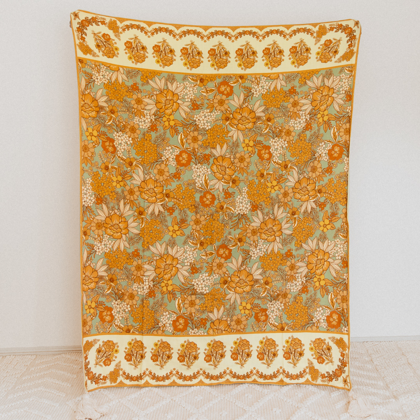 Kailani The Label Mystic Meadow Throw Rug Green