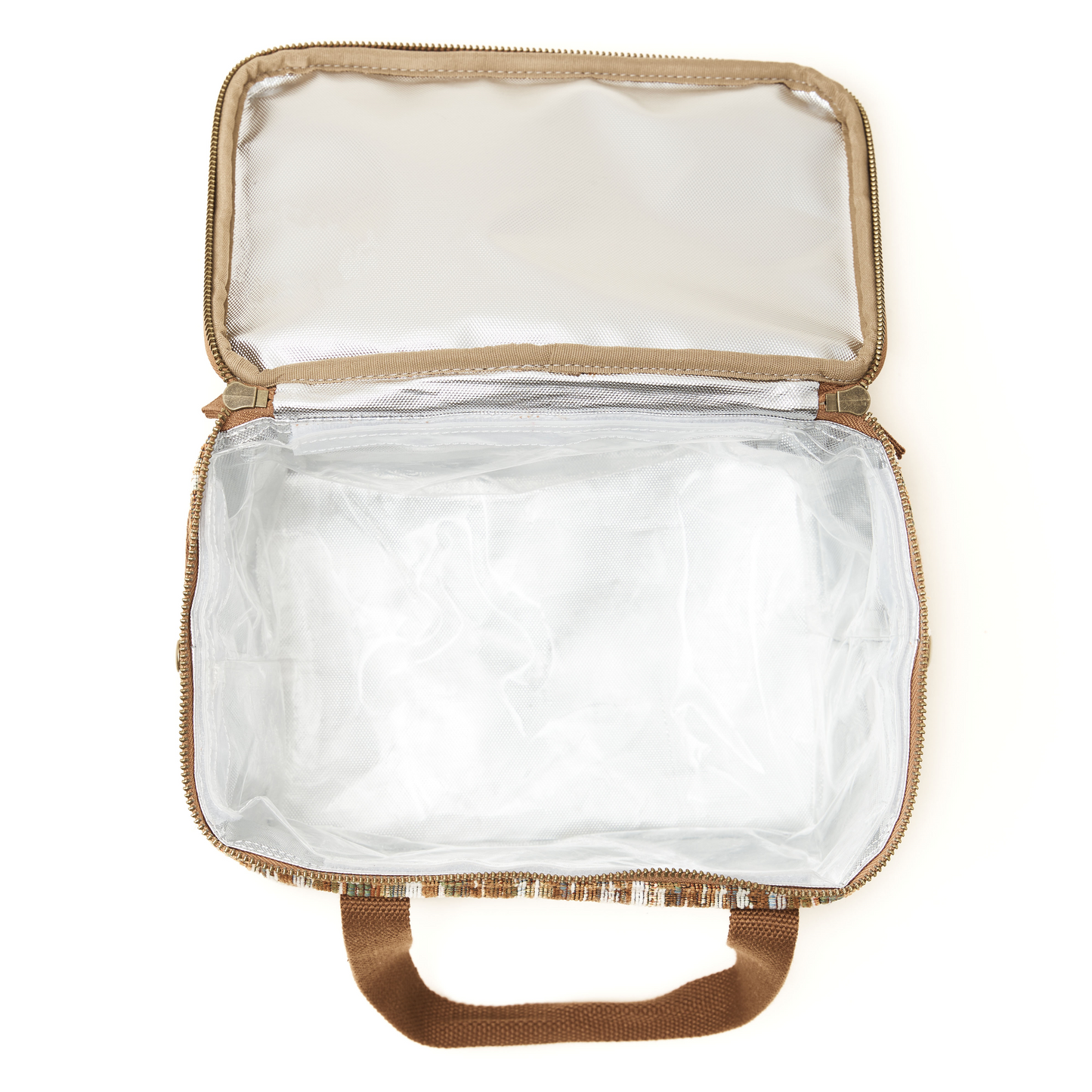 Wandering Folk Ochre Mini Cooler Bag Inside