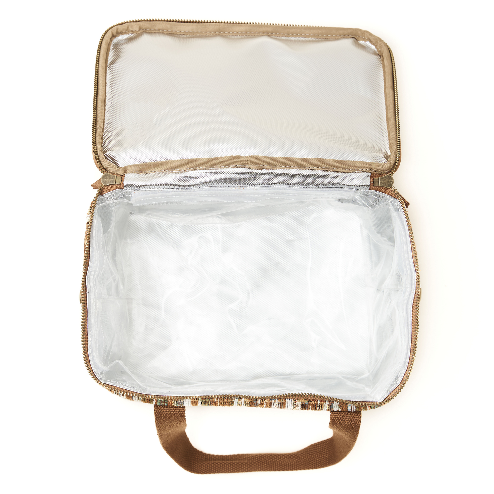 Wandering Folk Ochre Mini Cooler Bag Inside