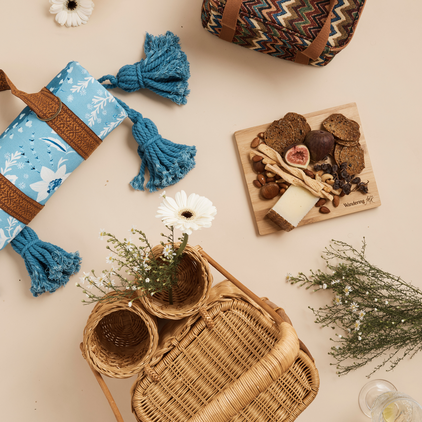 Wandering Folk Artic Folk Picnic Rug Flat Lay